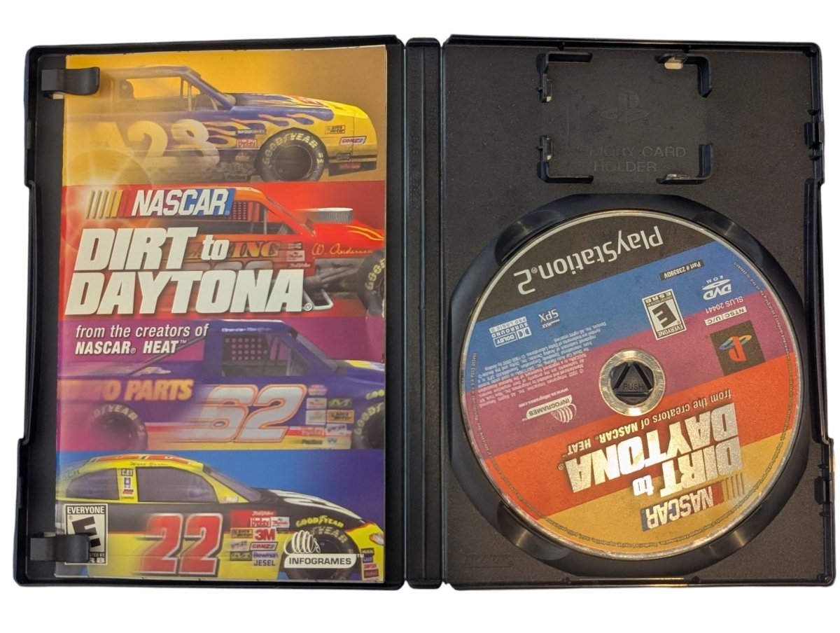 NASCAR: Dirt to Daytona - Complete in Box (CIB) - Playstation 2 (PS2) - 2002 - Video Games - ThrowbackBuys -Slaqr Retro Gaming & Collectibles