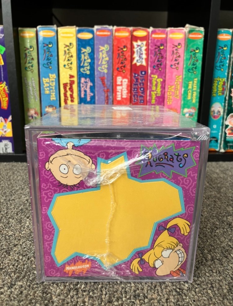 NEW 1997 Nickelodeon Rugrats Photo Cube Floppy Disc Holder with FREE trading cards - Storage - ThrowbackBuys - The Rickstalgia Shop