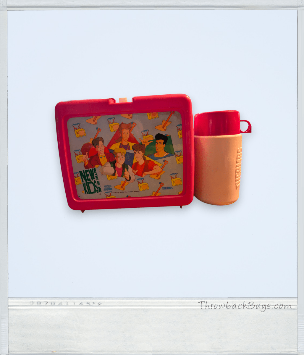 New Kids on the Block Lunchbox & Thermos - by Thermos - 1991 - Lunchboxes - ThrowbackBuys - Slaqr Retro Gaming & Collectibles