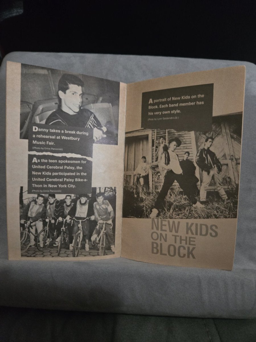 New Kids on the Block NKOTB Paperback Book Vintage 1989 - Books - ThrowbackBuys - Amanda's Awesome Finds