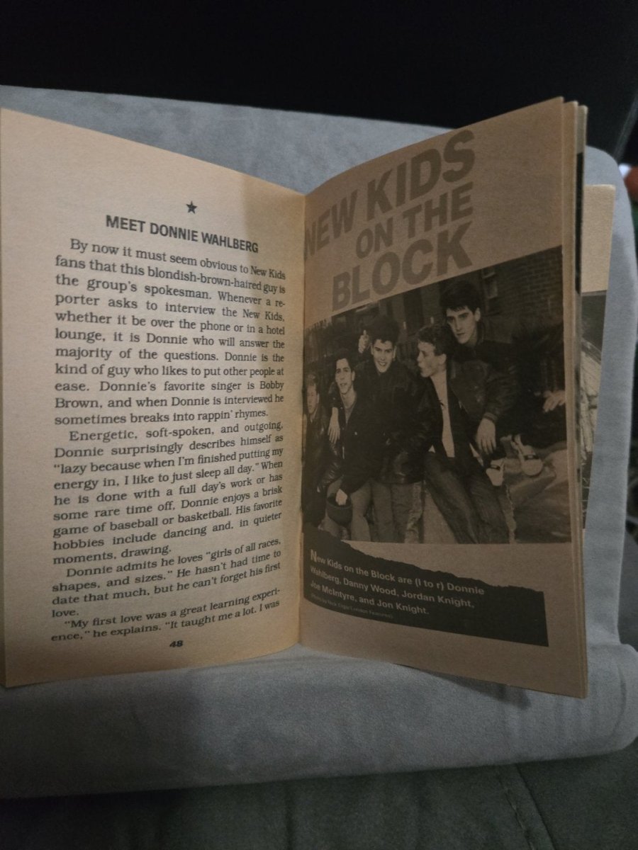 New Kids on the Block NKOTB Paperback Book Vintage 1989 - Books - ThrowbackBuys - Amanda's Awesome Finds