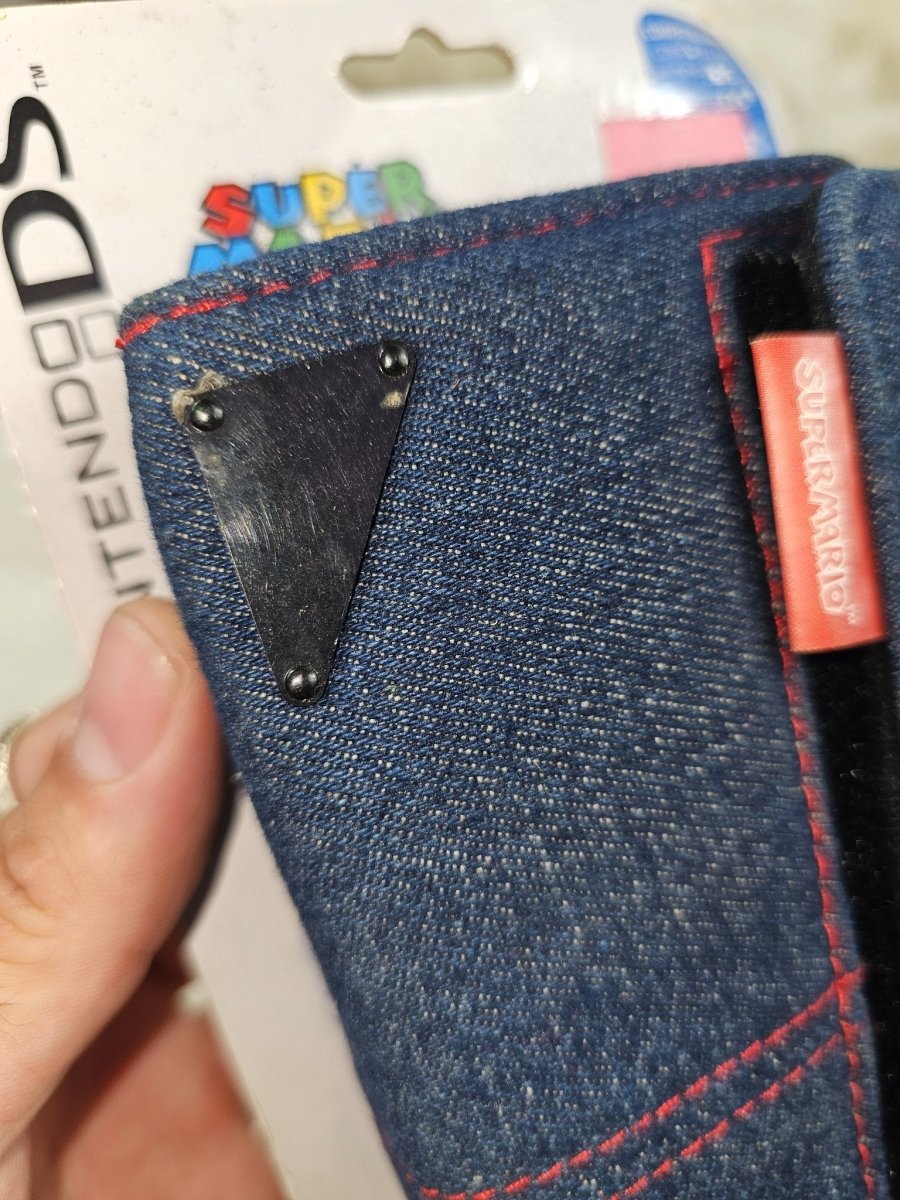 New Rare Super Mario Denim Nintendo DS Carrying Case Mushroom 2011 - Video Games - ThrowbackBuys - The Thrifty Gypsyy Shop