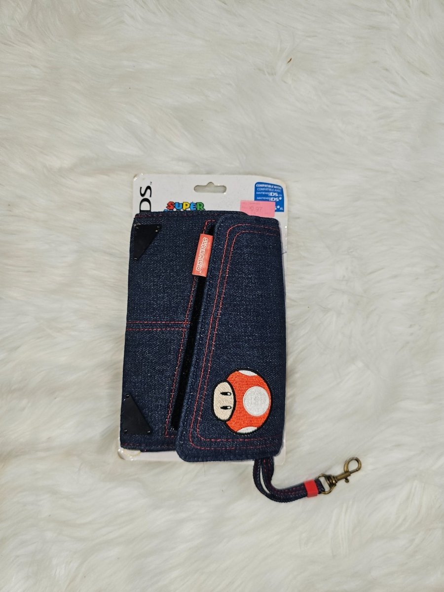 New Rare Super Mario Denim Nintendo DS Carrying Case Mushroom 2011 - Video Games - ThrowbackBuys - The Thrifty Gypsyy Shop