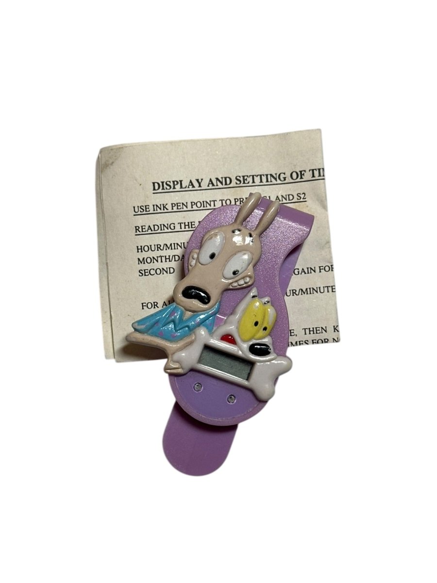 Nickelodeon Rocko's Modern Life clip - on watch Spunky Cereal Promotion - Watches - ThrowbackBuys - Abunnysvintageco