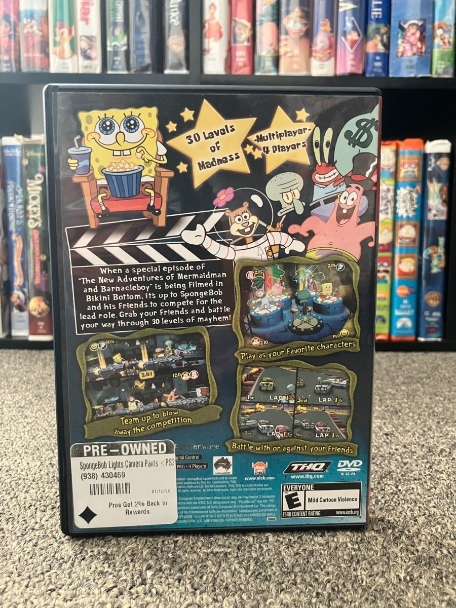 Nickelodeon SpongeBob Squarepants "Lights, Camera, Pants" PlayStation 2 (2005) - Video Games - ThrowbackBuys - The Rickstalgia Shop