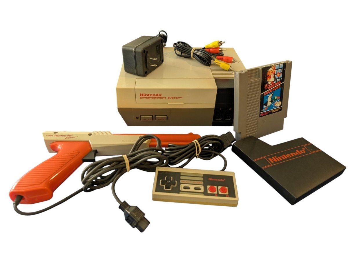 Nintendo Entertainment System (NES) - Mario/Duck Hunt Bundle (Tested/Working) - 1985 - Video Games - ThrowbackBuys -Slaqr Retro Gaming & Collectibles