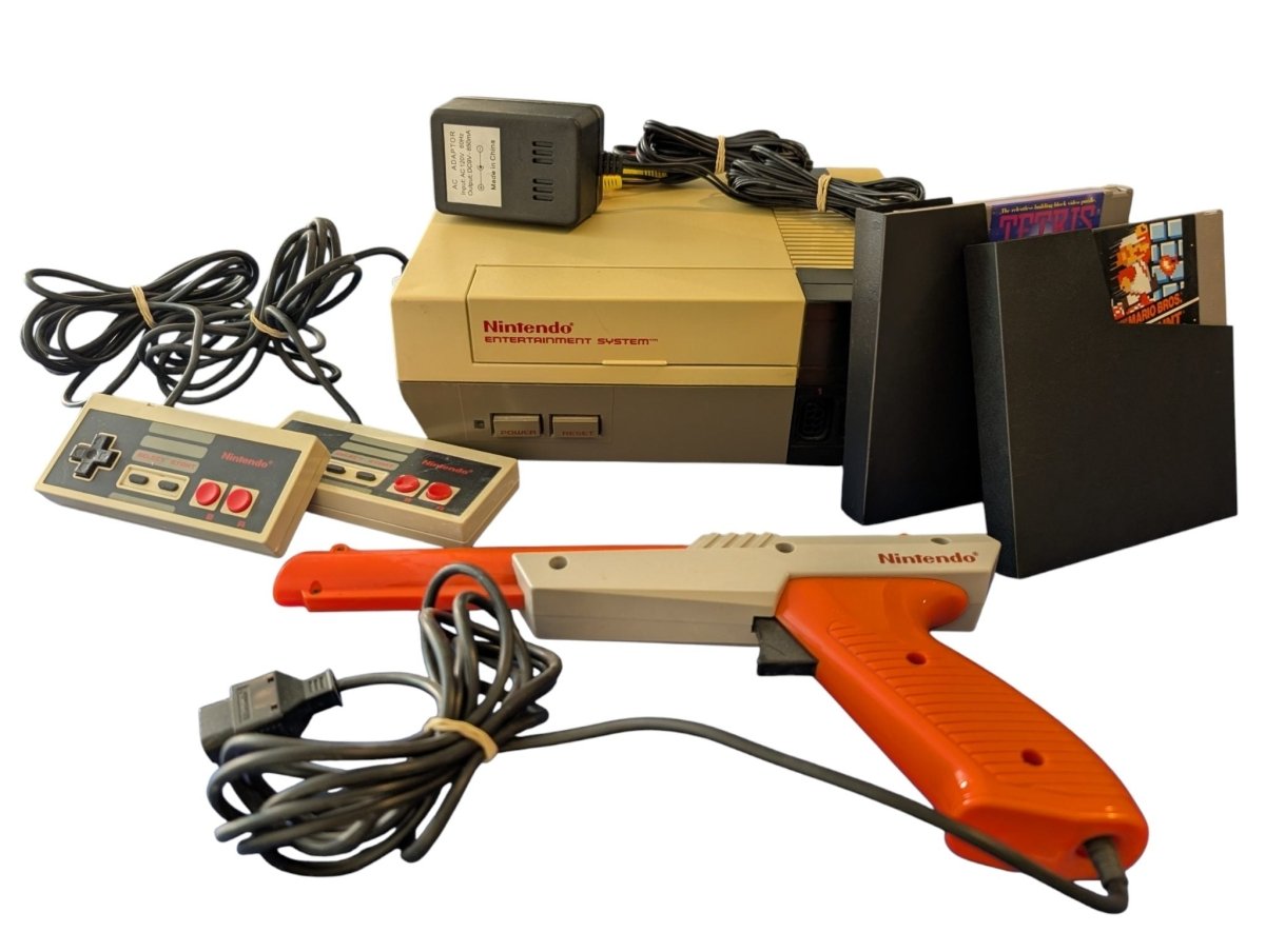 Nintendo Entertainment System (NES) - Ultimate Tetris, Mario/Duck Hunt Bundle (Tested/Working) - 1985 - Video Games - ThrowbackBuys -Slaqr Retro Gaming & Collectibles