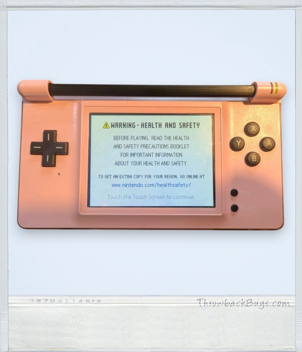 Nintendo Gameboy Macro (modded Nintendo DS Lite) - Black on Pink - Handheld Consoles - ThrowbackBuys - Slaqr Retro Gaming & Collectibles