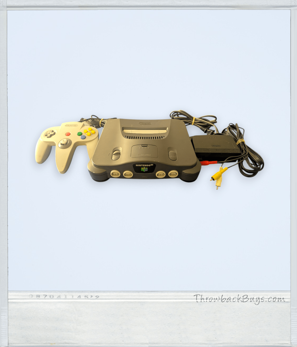 Nintendo N64 - Cables and Controller Included (1996) - Tested/Working - Video Games - ThrowbackBuys - Slaqr Retro Gaming & Collectibles