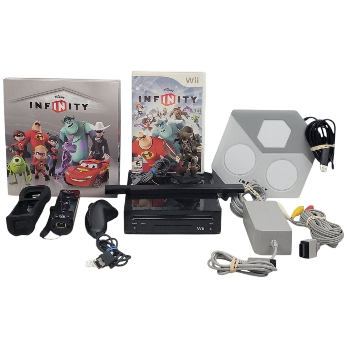 Nintendo Wii Black Console RVL - 101 with Disney Infinity Bundle READ*** - Video Games - ThrowbackBuys - A N E 1 Stop Shop