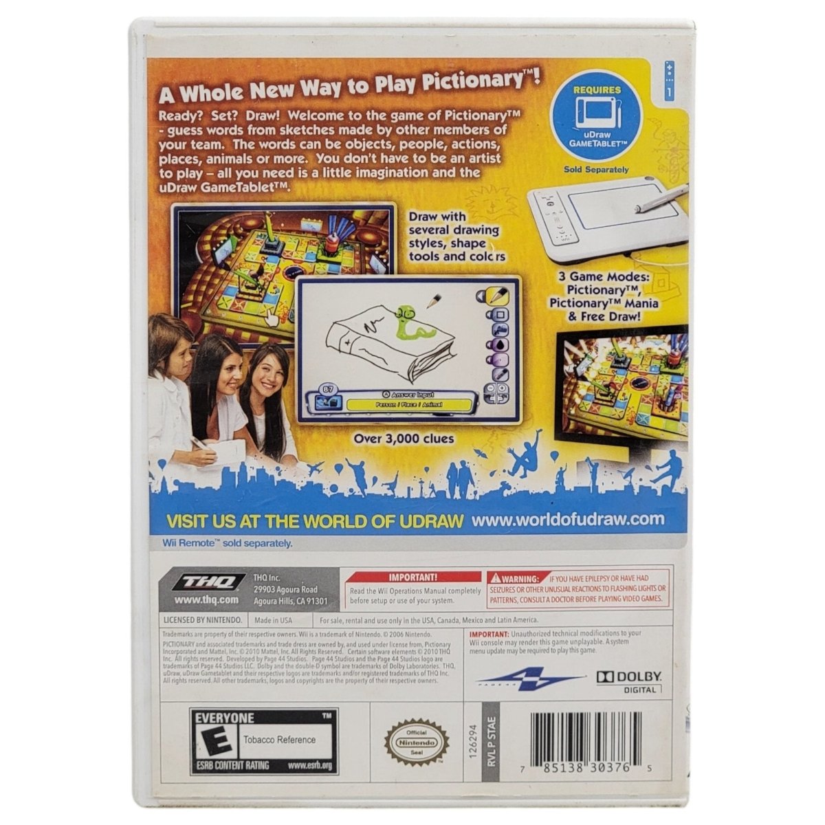 Nintendo Wii U Draw Games - Studio, Pictionary, & Dood's Big Adventure - Video Games - ThrowbackBuys - A N E 1 Stop Shop