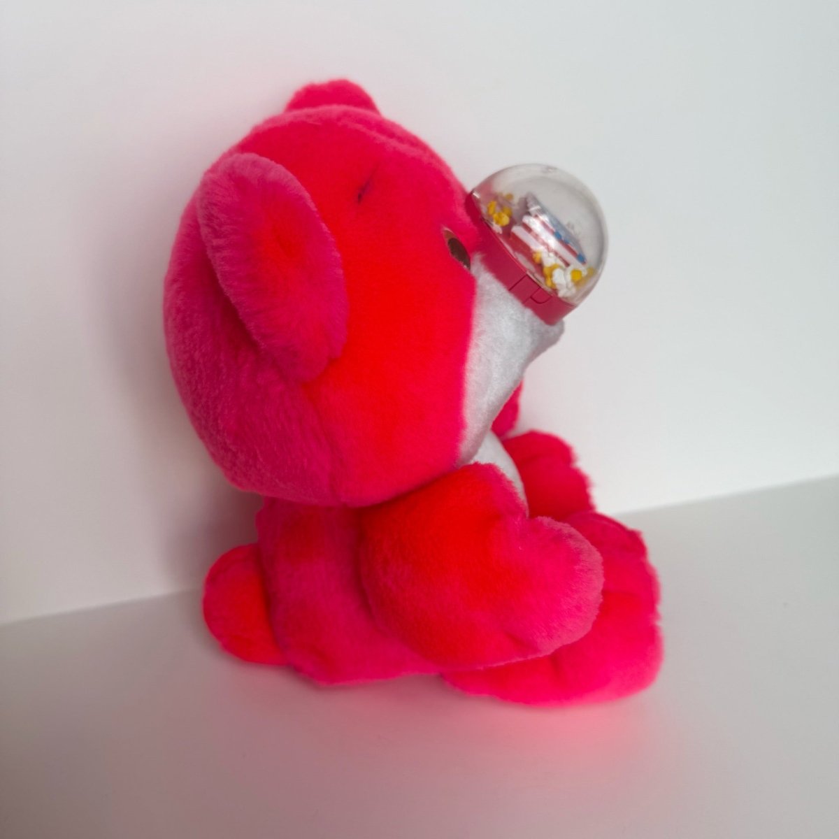 Nosy Bear 1987 Plush Playskool Popcorn Neon Pink - Plushies - ThrowbackBuys -NostalgicEpisodes