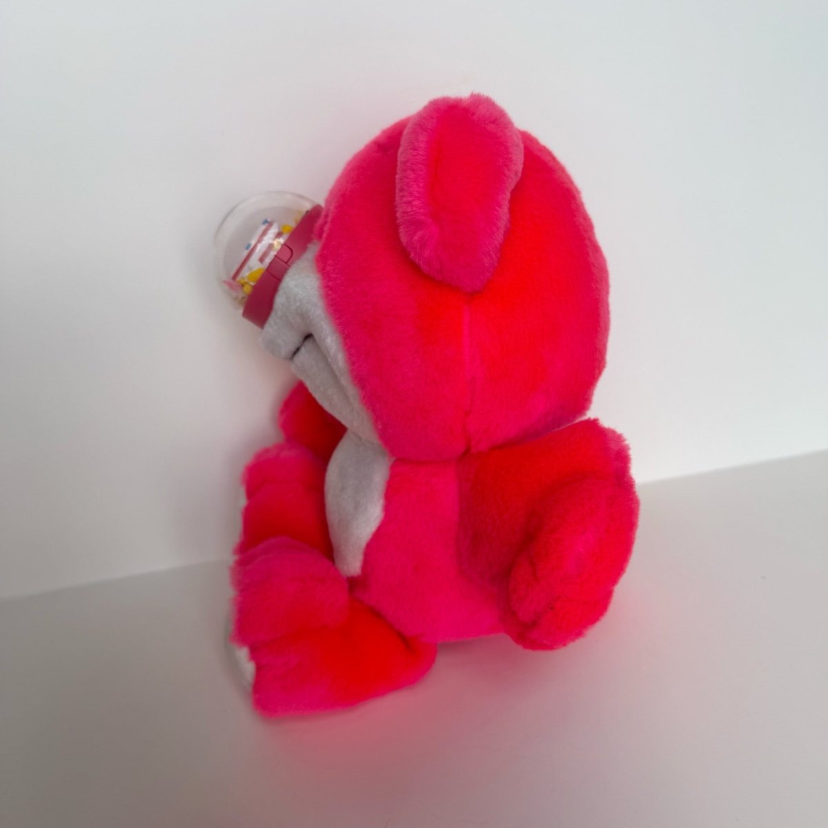 Nosy Bear 1987 Plush Playskool Popcorn Neon Pink - Plushies - ThrowbackBuys -NostalgicEpisodes