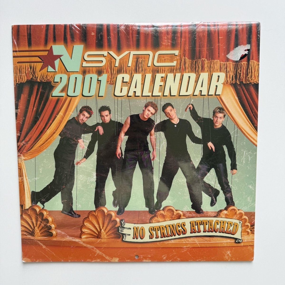 NSYNC 2001 Wall Calendar No Strings Attached Sealed Justin Timberlake - Wall Calendars - ThrowbackBuys - NostalgicEpisodes