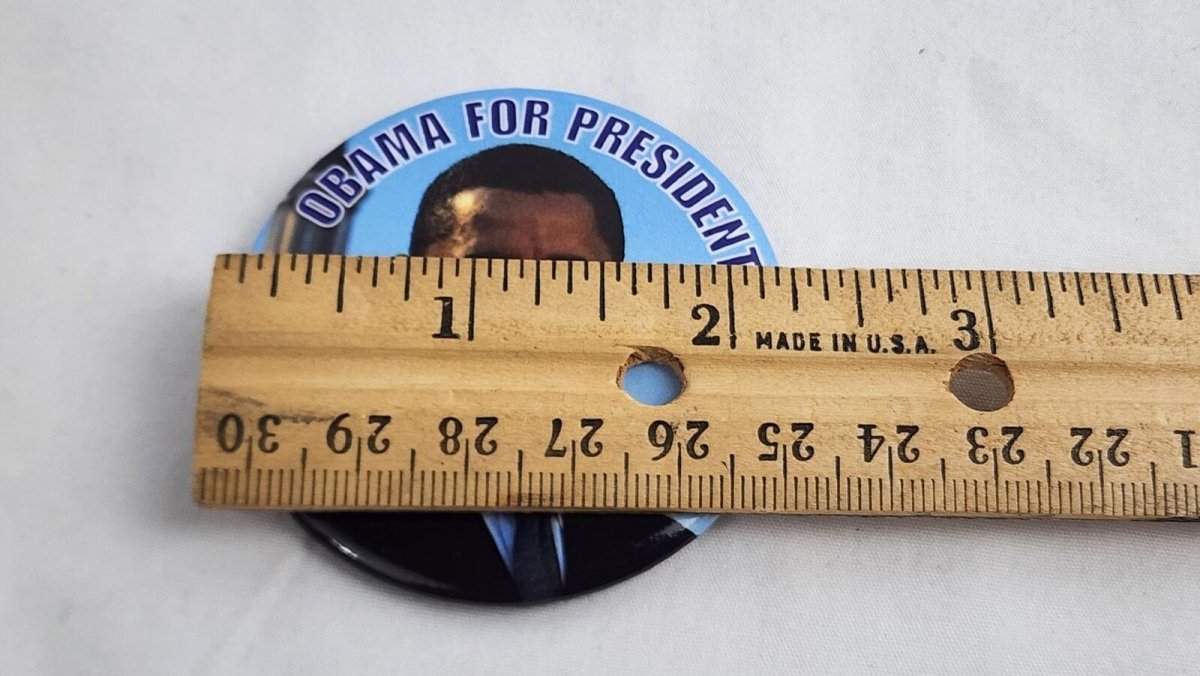 Obama for President 2008 Campaign Circle Pin - 2 1/2 in - Pins - ThrowbackBuys - ResellerDoor