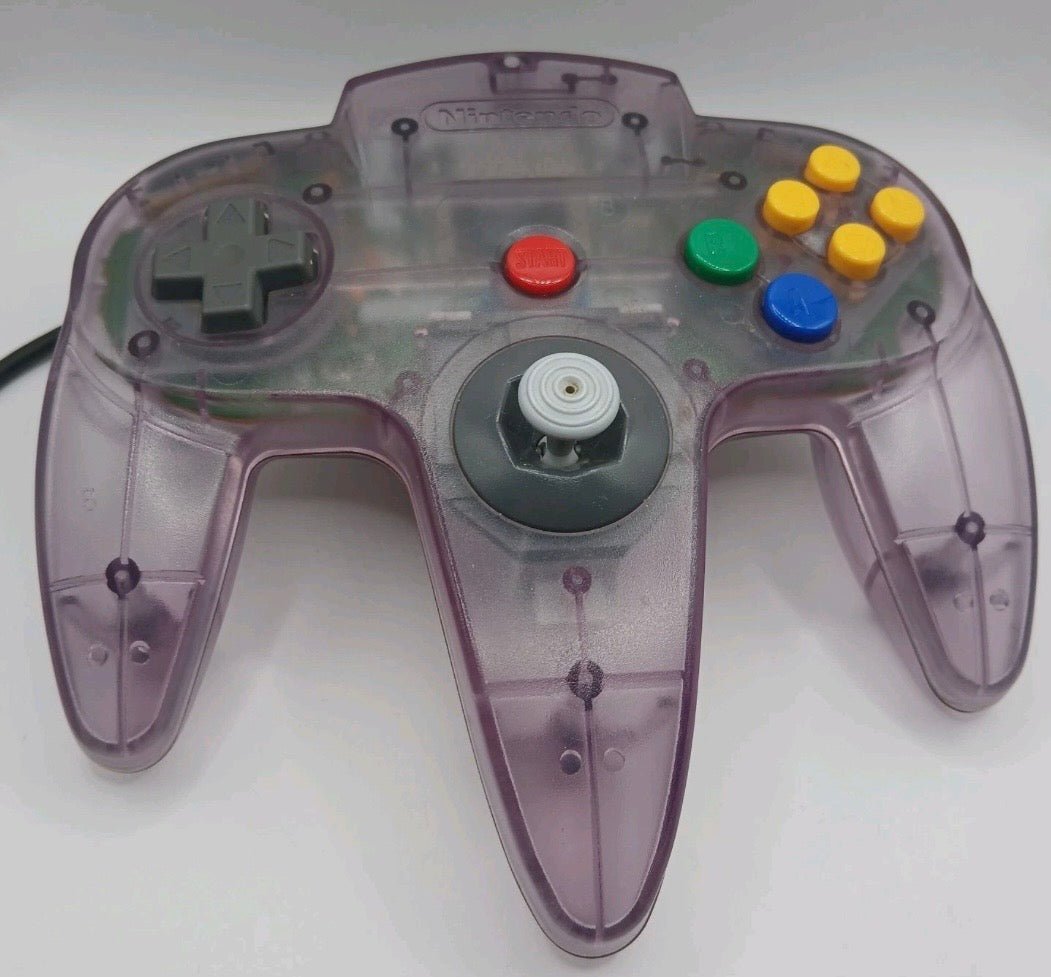 Official Nintendo 64 N64 Authentic Original Controller Atomic Purple - Video Game Accessories - ThrowbackBuys -Just_in_collections