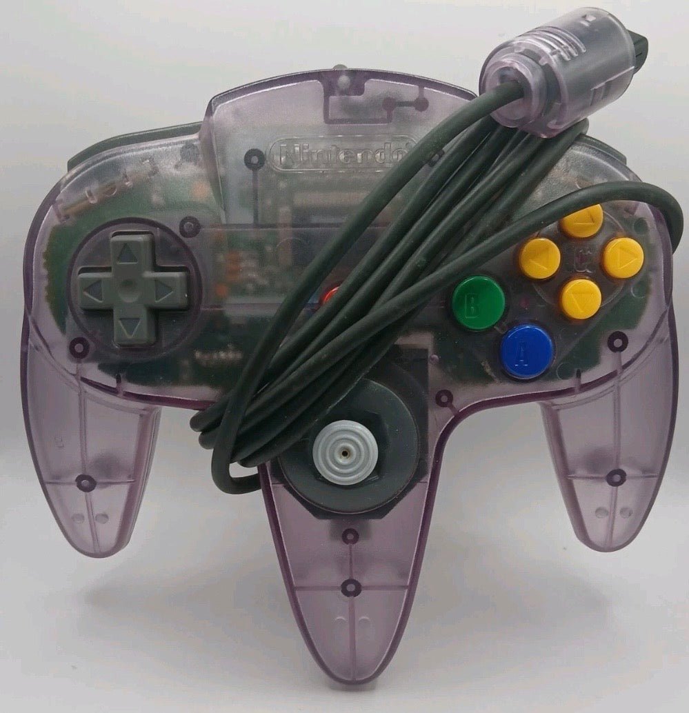 Official Nintendo 64 N64 Authentic Original Controller Atomic Purple - Video Game Accessories - ThrowbackBuys -Just_in_collections