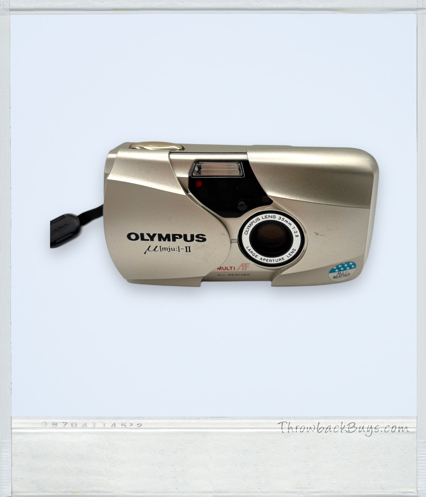 1997 - Olympus mju ii Point & Shoot Film Camera w/Case & Strap - from JAPAN