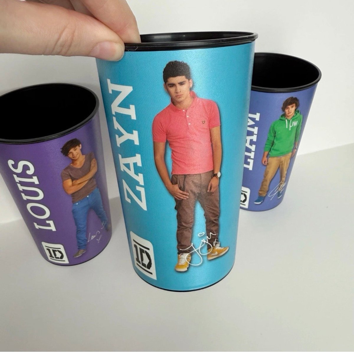 One Direction Plastic Cups Set of 3 Liam Zayn Louis 1D - Collectible Cups - ThrowbackBuys - Nostalgicepisodes