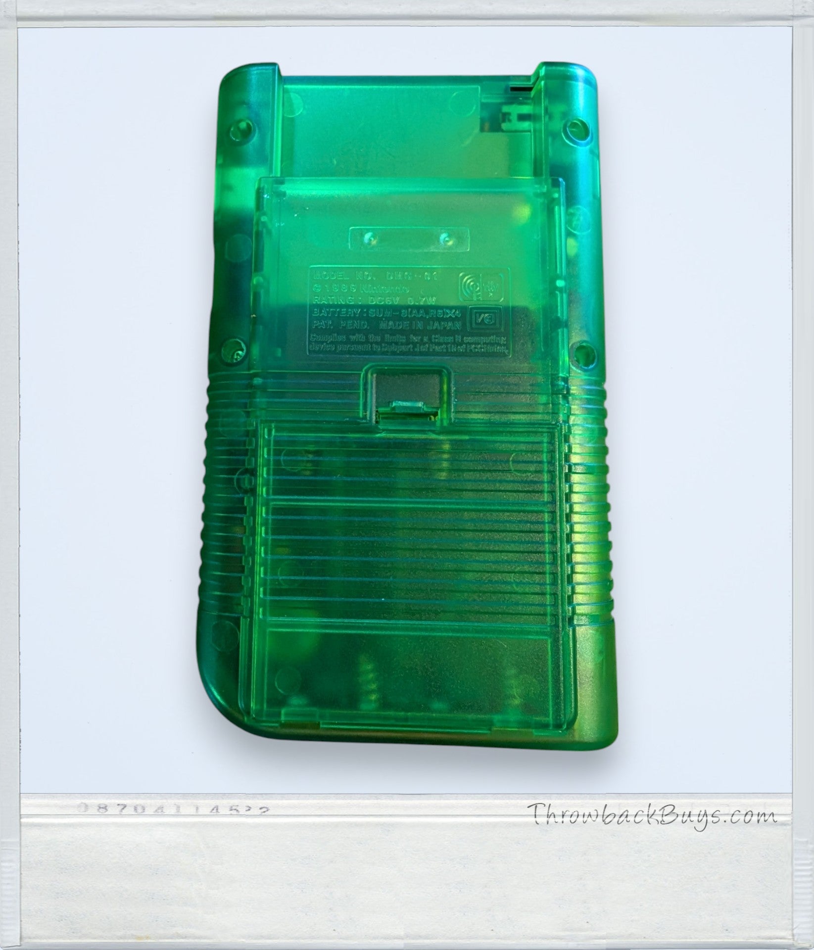 1989 - Original Gameboy DMG-01 (MODIFIED) - IPS screen and see-through Green Shell