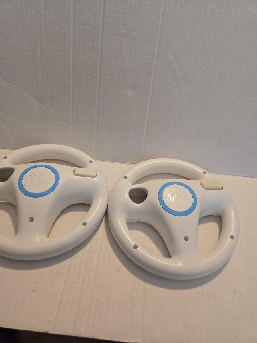 Pair Of Nintendo Wii Steering Wheel Controllers - Video Game Accessories - ThrowbackBuys -Amanda's Awesome Finds