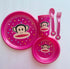 Paul Frank 5 Piece Set Plate Bowl Cup 2012 Monkey Cutlery NEW - Collectible Cups - ThrowbackBuys - Nostalgicepisodes