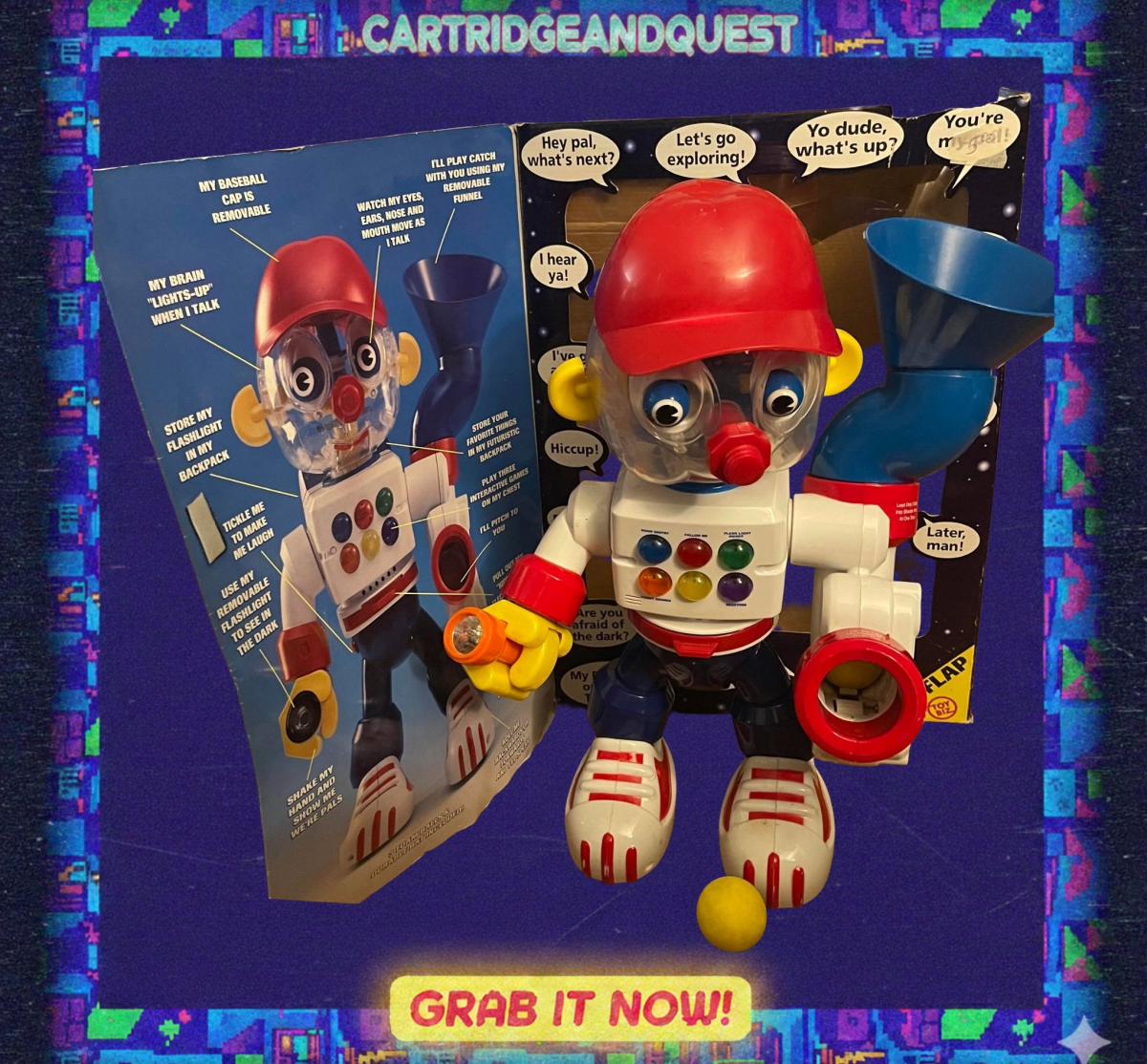 PEAK Y2K NOSTALGIA! Toy Biz "My Pal 2000" Interactive Robot (Tested & Working) - Collectible Toys - ThrowbackBuys - Cartridgeandquest