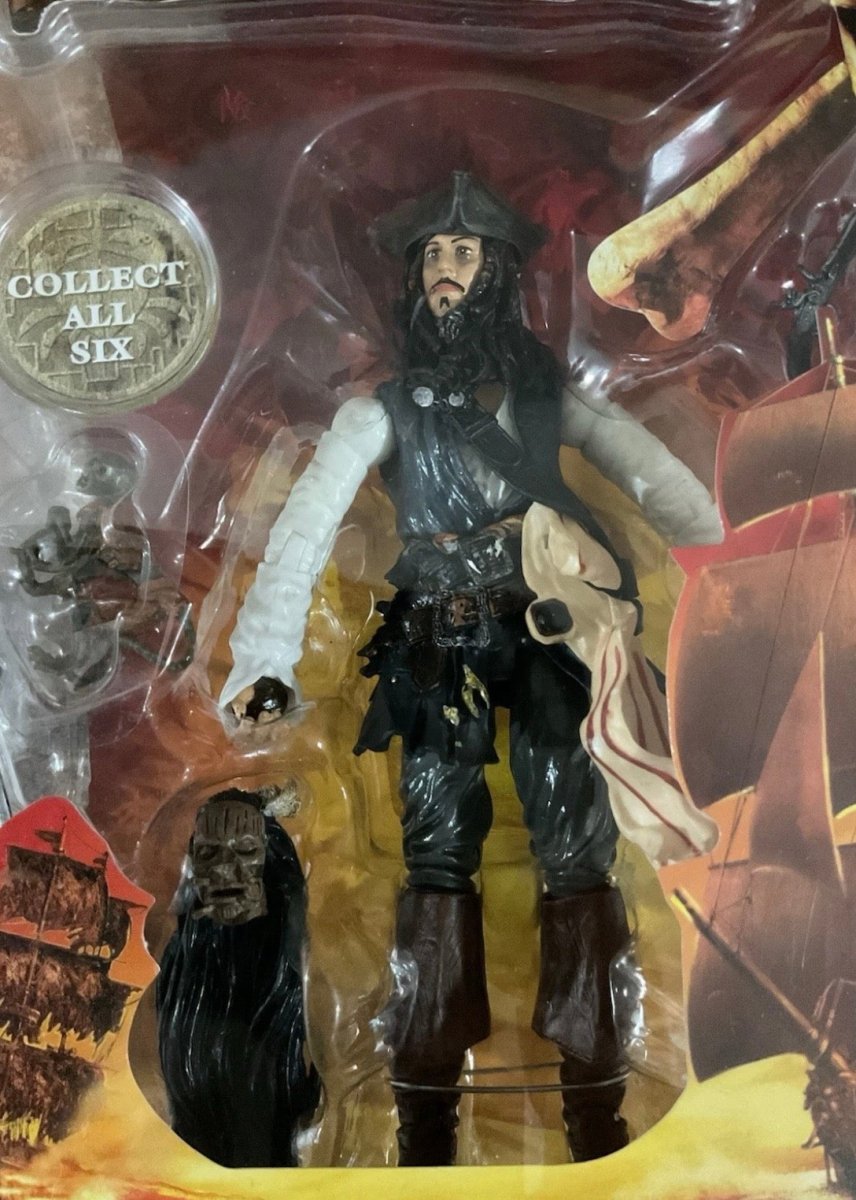 Pirates of the Caribbean at World's End: Capt Jack Sparrow Figure Disney Store - Action Figures - Carded - ThrowbackBuys -Just_in_collections