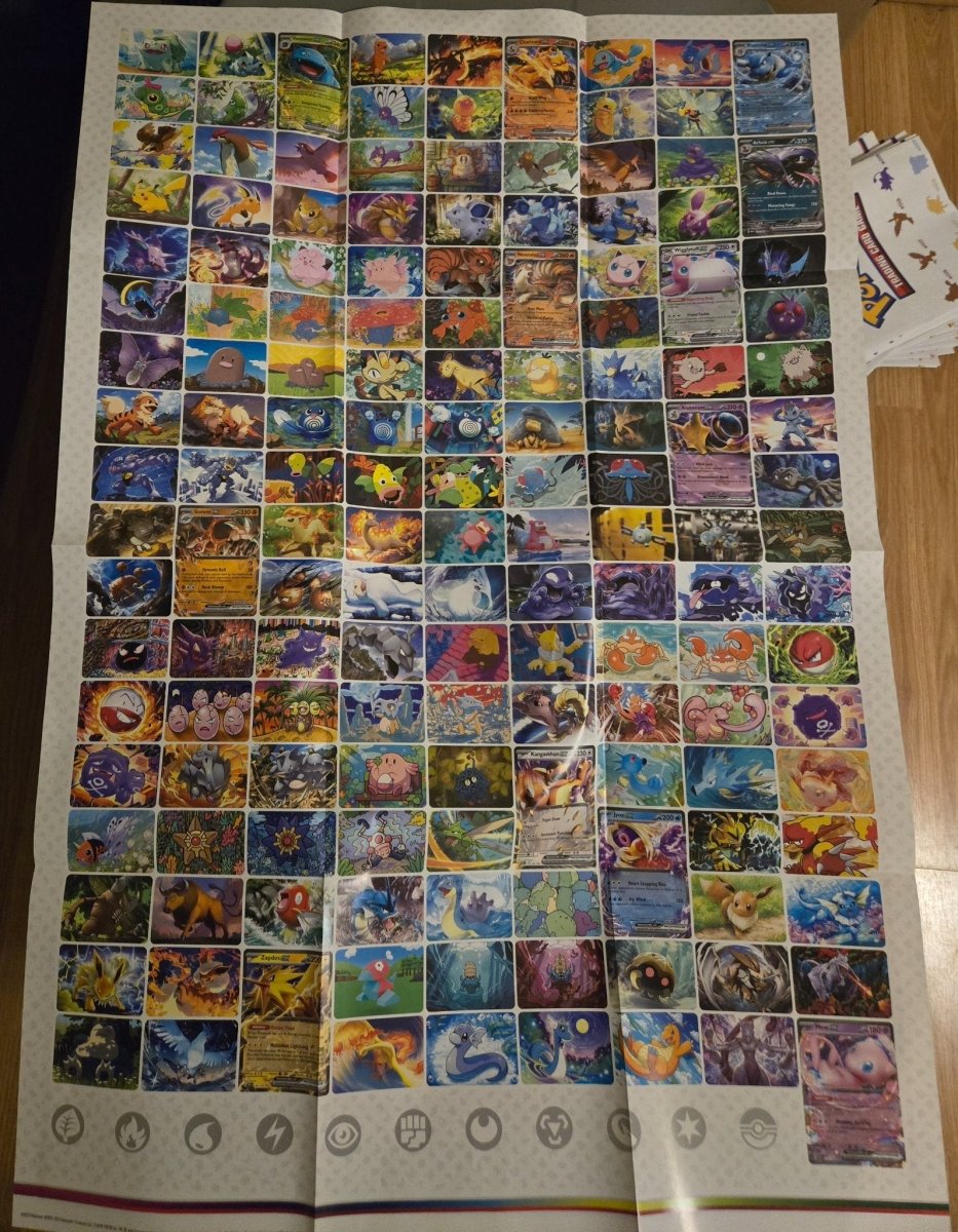 Pokemon Scarlet & Violet 151 Poster - Posters - ThrowbackBuys - Amanda's Awesome Finds