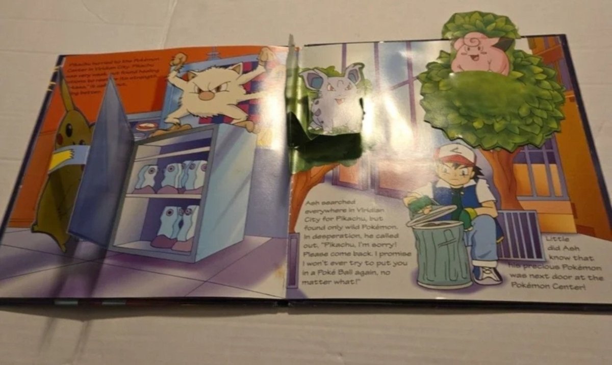 Pokemon Where Are You, Pikachu? Vintage Pop - Up Book - Books - ThrowbackBuys - Amanda's Awesome Finds