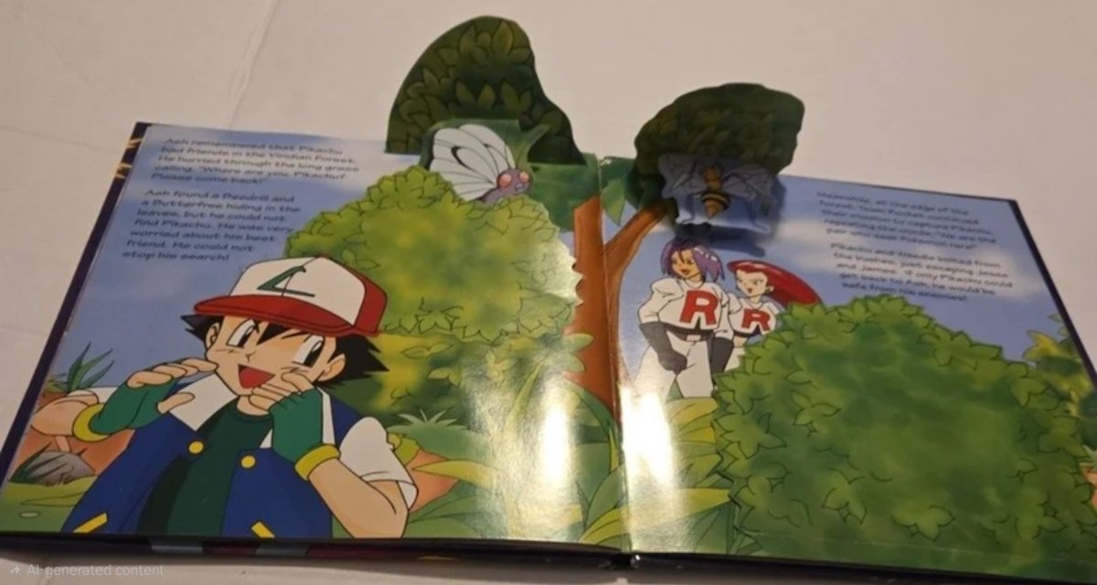 Pokemon Where Are You, Pikachu? Vintage Pop - Up Book - Books - ThrowbackBuys - Amanda's Awesome Finds