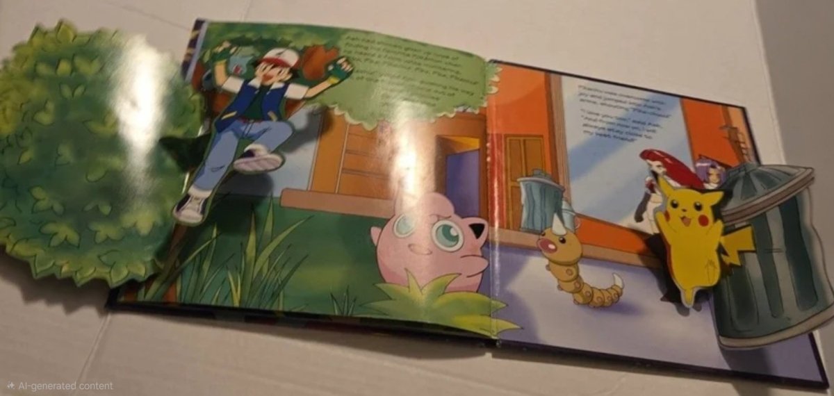 Pokemon Where Are You, Pikachu? Vintage Pop - Up Book - Books - ThrowbackBuys - Amanda's Awesome Finds