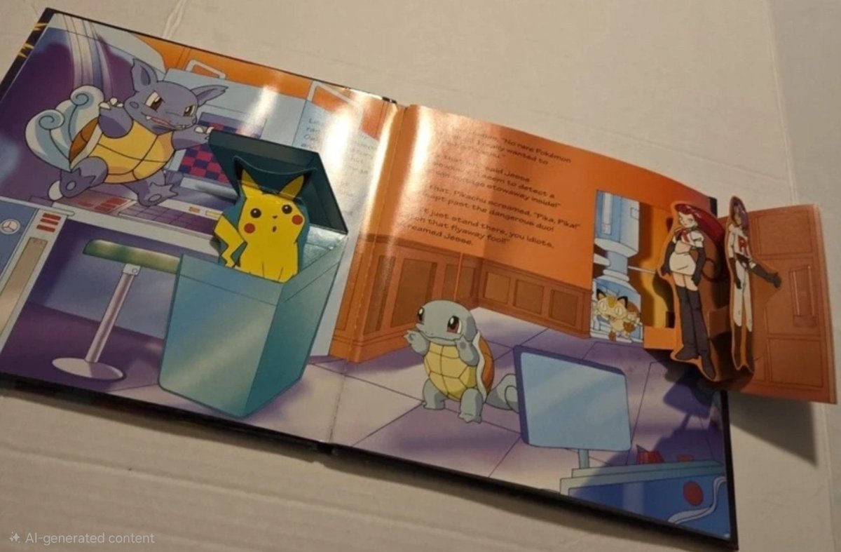 Pokemon Where Are You, Pikachu? Vintage Pop - Up Book - Books - ThrowbackBuys - Amanda's Awesome Finds