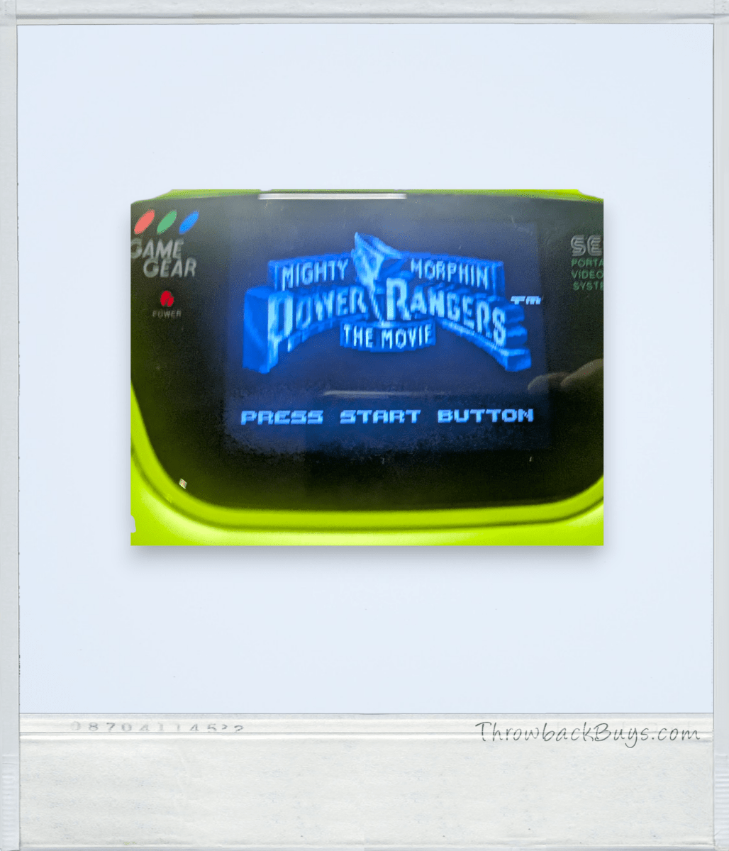 Power Rangers: The Movie - Cartridge (1994) - Game Gear - Tested/Works - Video Games - ThrowbackBuys - Slaqr Retro Gaming & Collectibles