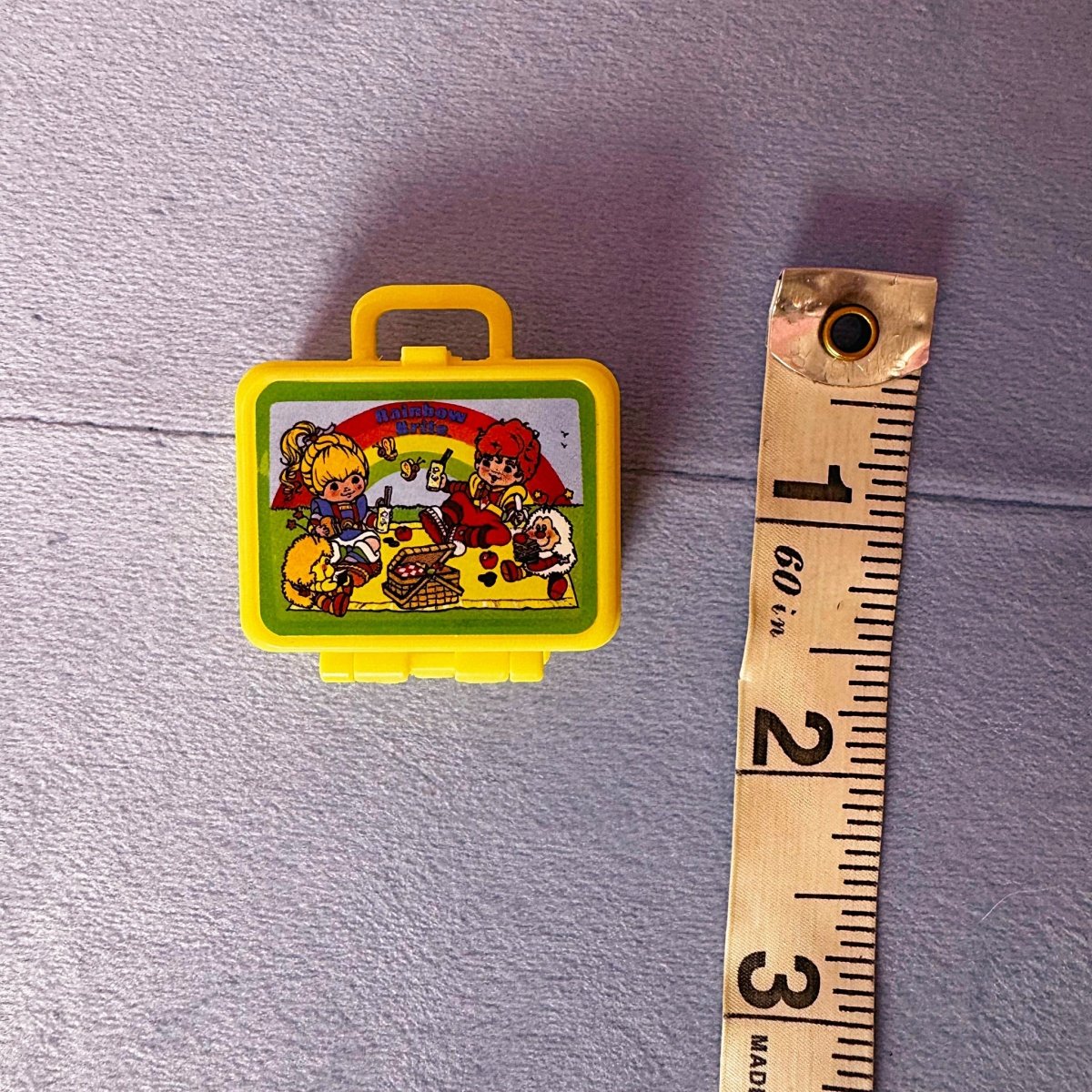Rainbow Brite lunch box - Doll Accessories for Barbie Blythe - Dollhouse - ThrowbackBuys -Starbunnyvintage