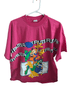 RARE Vintage 90s Disney Goofy "FRUTS" Misprint T-Shirt - Magenta Pink Graphic Tee XL - T-Shirts - ThrowbackBuys - Kaykaystoybin