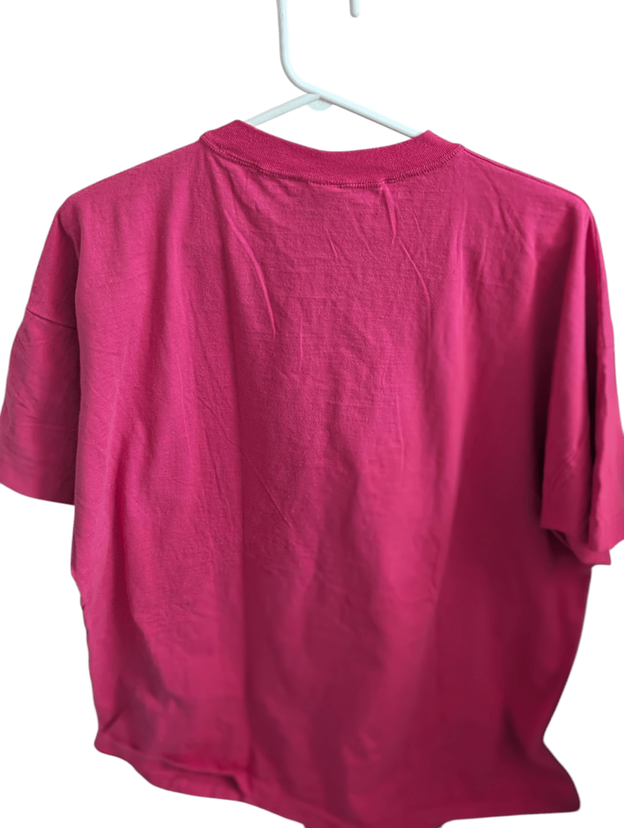 RARE Vintage 90s Disney Goofy "FRUTS" Misprint T-Shirt - Magenta Pink Graphic Tee XL - T-Shirts - ThrowbackBuys - Kaykaystoybin