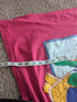 RARE Vintage 90s Disney Goofy "FRUTS" Misprint T-Shirt - Magenta Pink Graphic Tee XL - T-Shirts - ThrowbackBuys - Kaykaystoybin