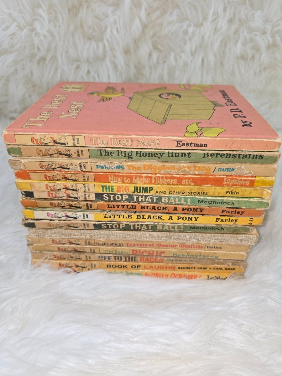 Rare Vintage Dr. Seuss Books, Book Club Edition, Hardcover, Lot of 15 Kids Gift - Books - ThrowbackBuys - The Thrifty Gypsyy Shop