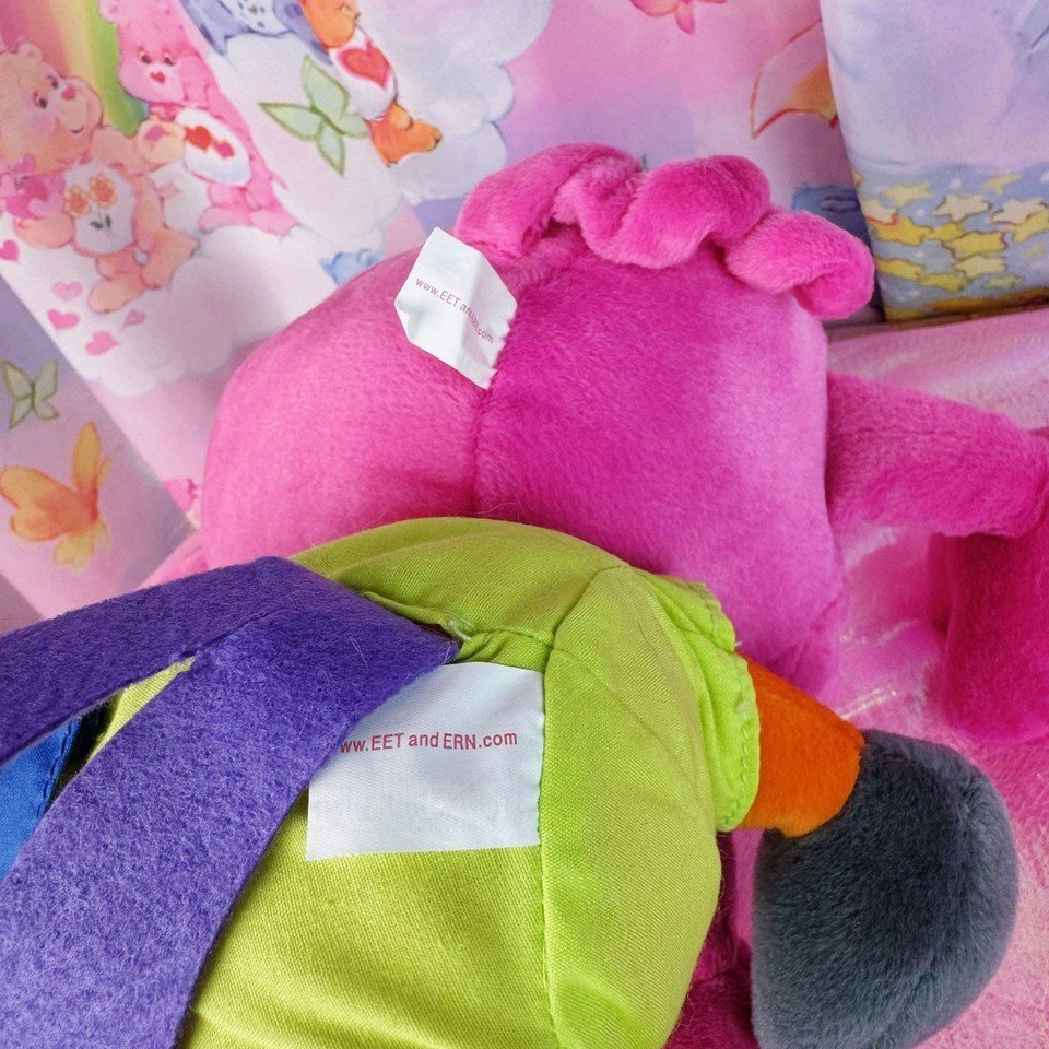 Rare Vintage Kellogg’s Eet & Ern Plush Set – Early 2000s Promo Toys - Plushies - ThrowbackBuys - Starbunnyvintage