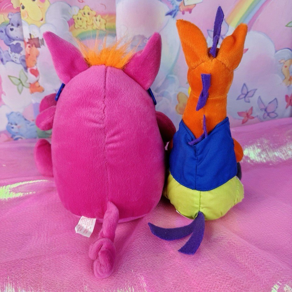 Rare Vintage Kellogg’s Eet & Ern Plush Set – Early 2000s Promo Toys - Plushies - ThrowbackBuys - Starbunnyvintage