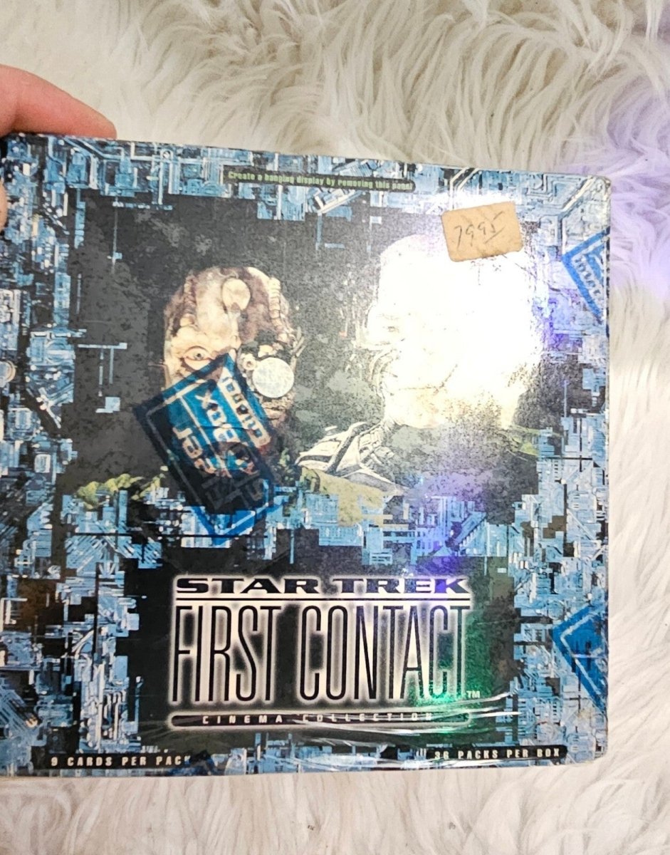 Rare Vintage Star Trek First Contact Shrink - Wrapped Gum Card Box - Never Opened - Trading Cards - ThrowbackBuys - The Thrifty Gypsyy Shop