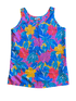 Retro Floral Tank Top - Tank Tops - ThrowbackBuys - Shiznit