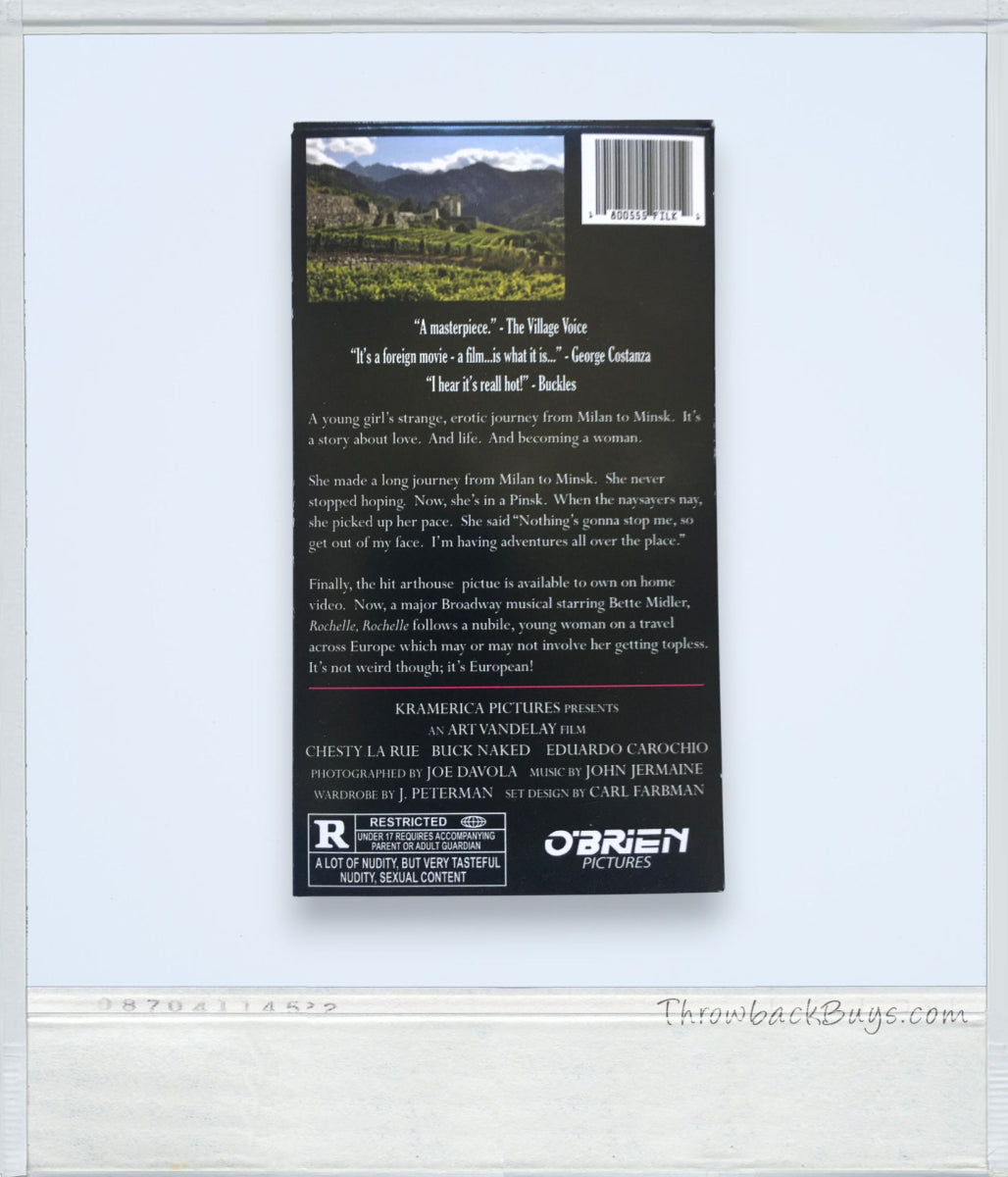 Rochelle, Rochelle – Seinfeld Replica VHS, Milan to Minsk Edition - VHS - ThrowbackBuys - ChampagneVideo