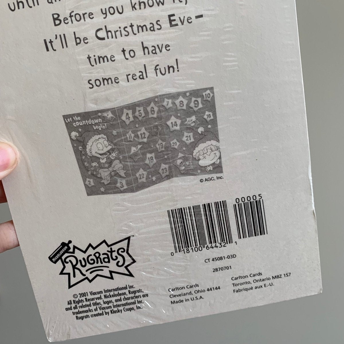 Rugrats Christmas Countdown Calendar 2001 Vintage - Memorabilia - ThrowbackBuys - NostalgicEpisodes