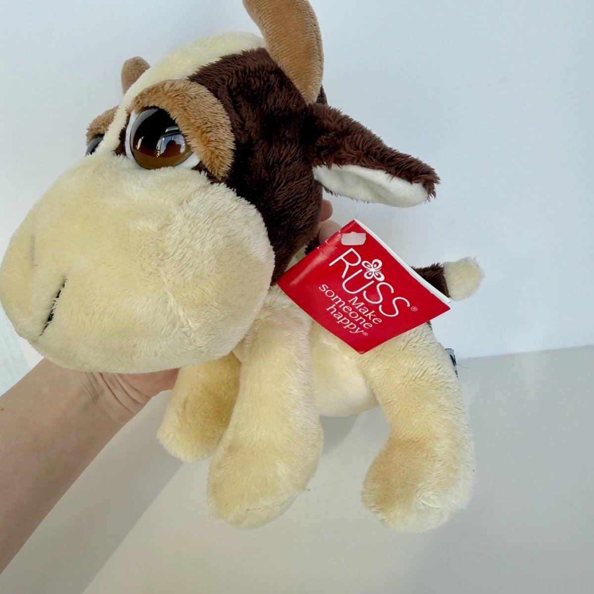Russ Berrie Marlow Cow Plush Big Eyes Peepers - Plushies - ThrowbackBuys - Nostalgicepisodes