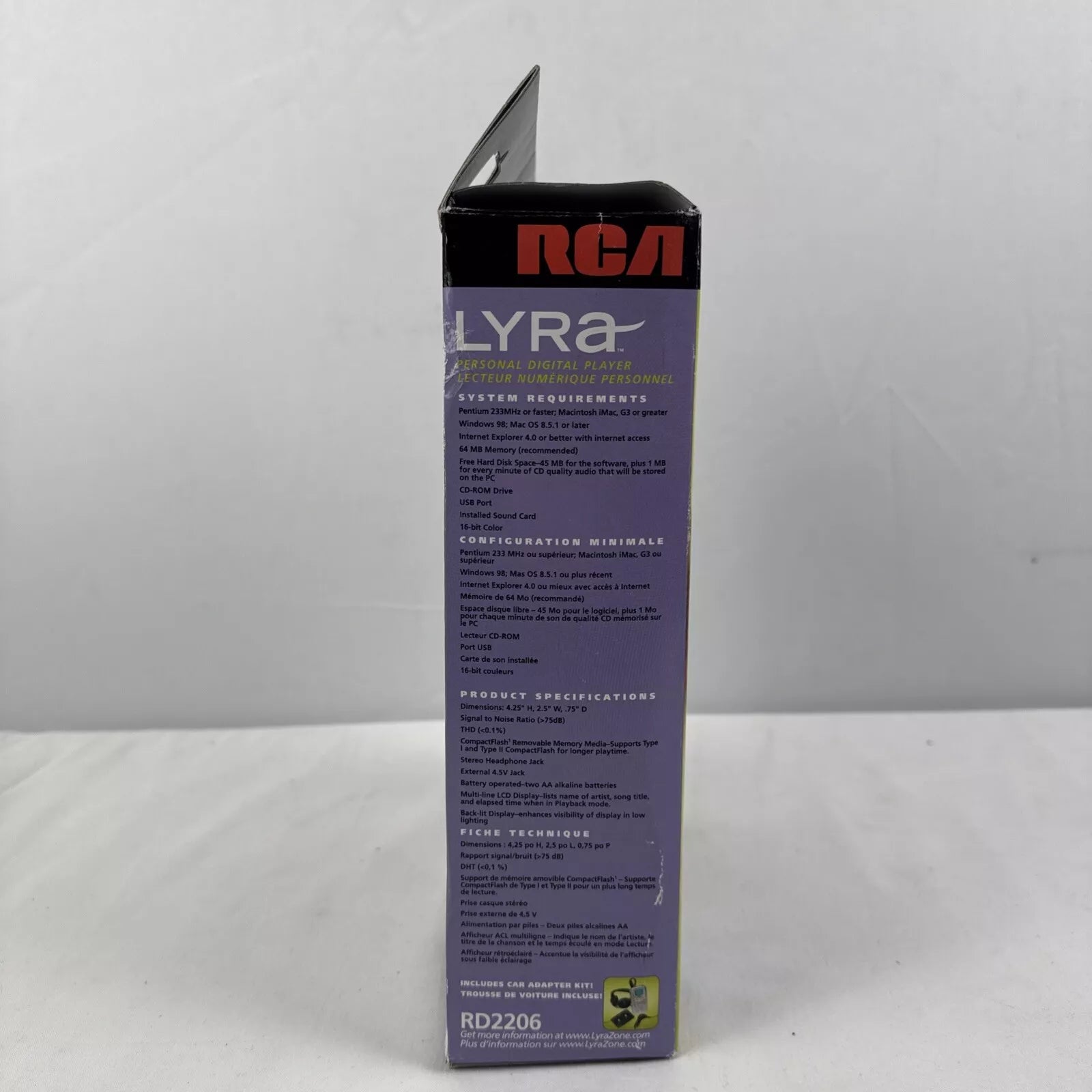 2000 - RCA Lyra Personal Digital Player MP3 Player RD2206 NEW