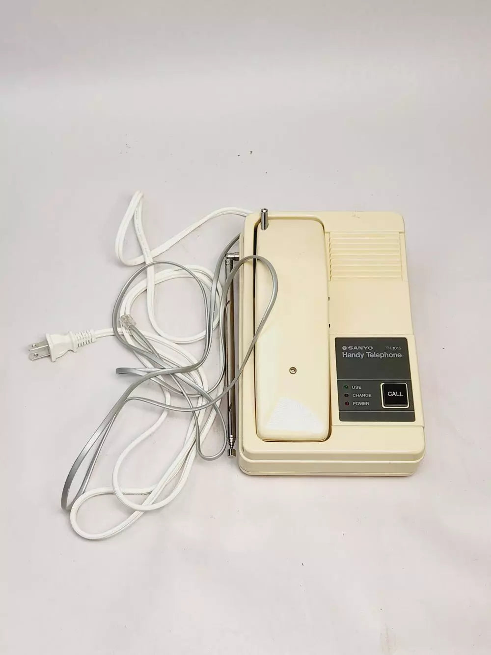Sanyo Cordless Telephone (TH1015) w/ Box - Turns On, Vintage, Japan, Cream