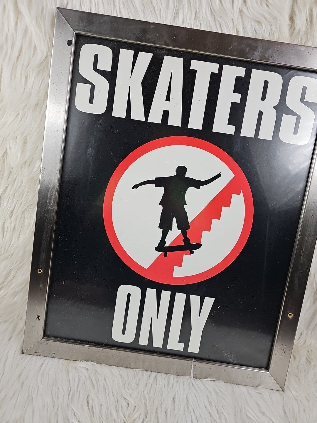 SKATERS ONLY SKATEBOARD AUTHENTIC 2004 POSTER Framed