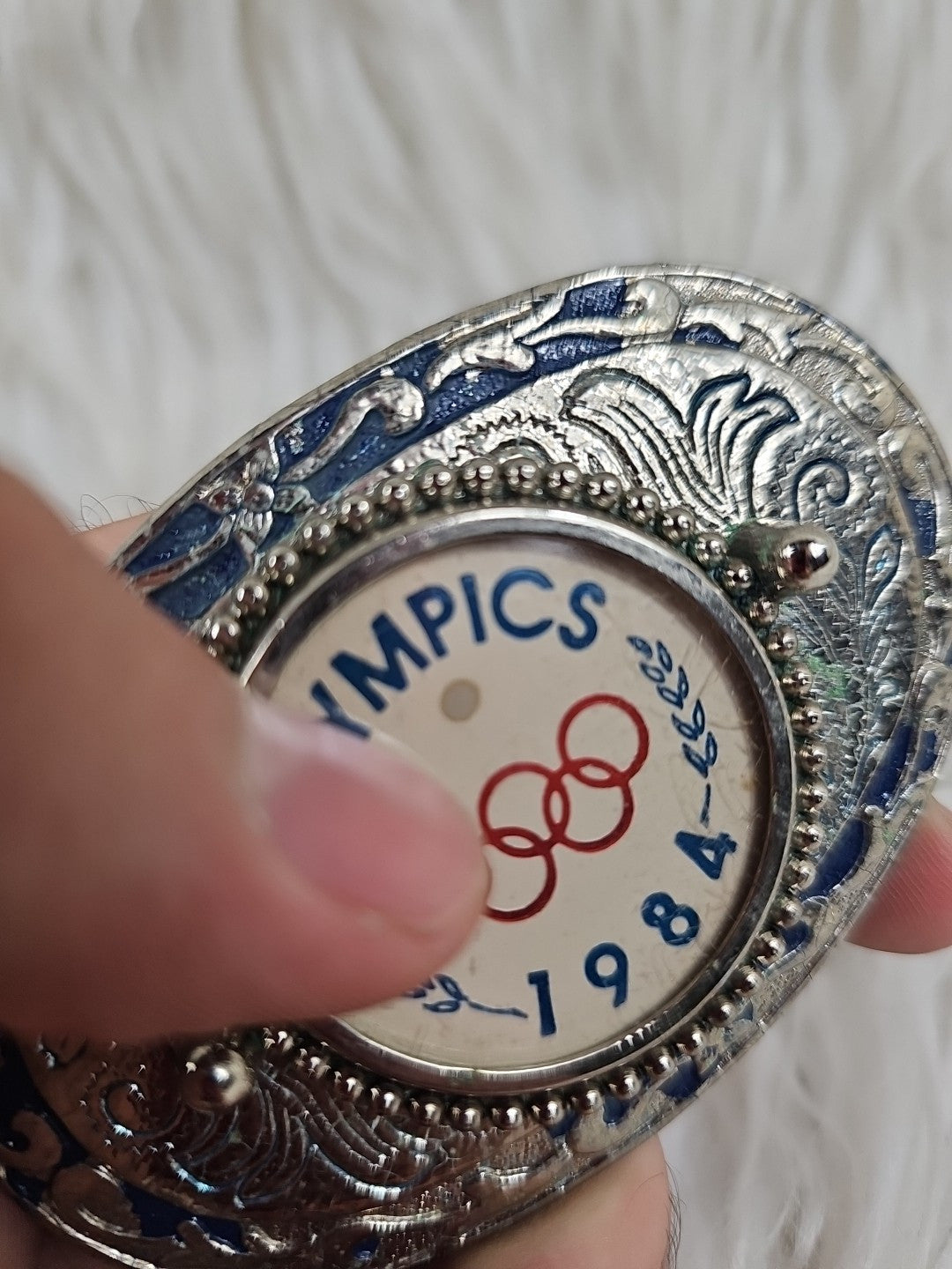 1984 - 2 Olympics Belt Buckles